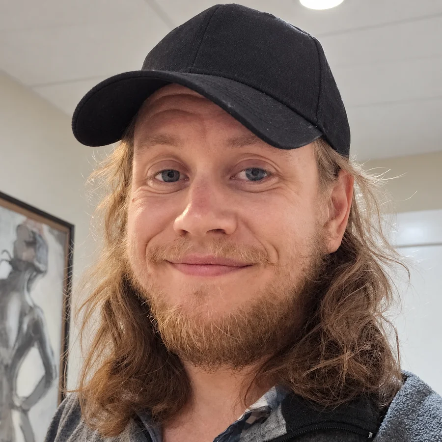 Portrait of Austin, owner of Hot Springs Media